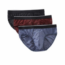 Mens Underwear Ice Silk Triangle Thin Air Permeable Mesh Large Yard Mesh Summer Short Pants Head Youth Sexy Pants