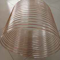 Factory vacuum steel wire telescopic tube ventilation exhaust copper-plated pu hose wear-resistant low-temperature anti-static discharge