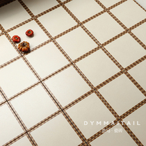 Medieval style beige tiles kitchen cafe commercial space bathroom entrance anti-slip retro floor tiles