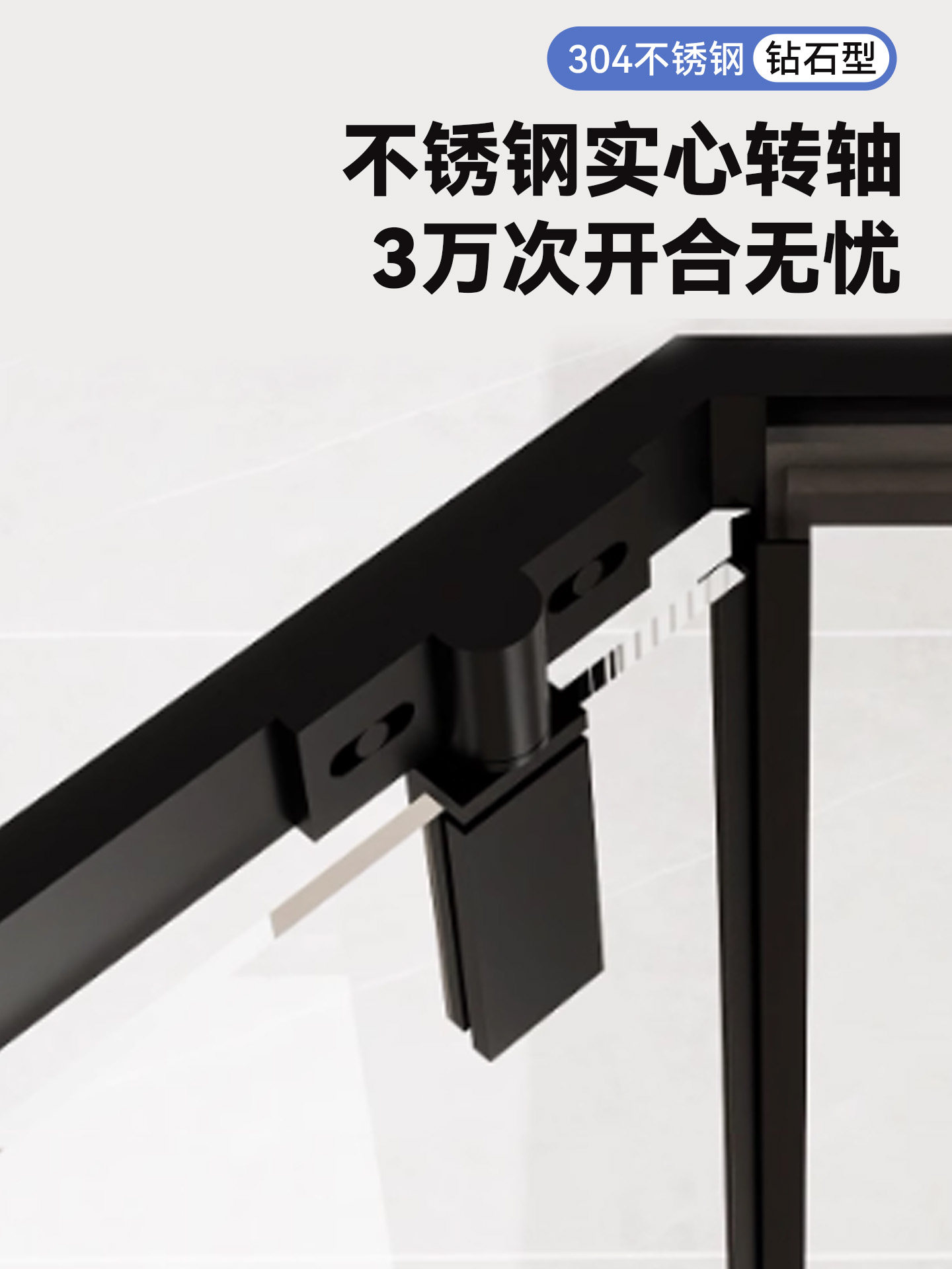 Diamond-Shaped Shower Room Glass Partition Bathroom Swing Door Bathroom Dry and Wet Separation Shower Room Screen for Home Use