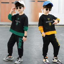 Guochao Li Ning joint childrens clothing boy autumn clothing suit 2022 new children CUHK child Han version Leisure Guochao Wei