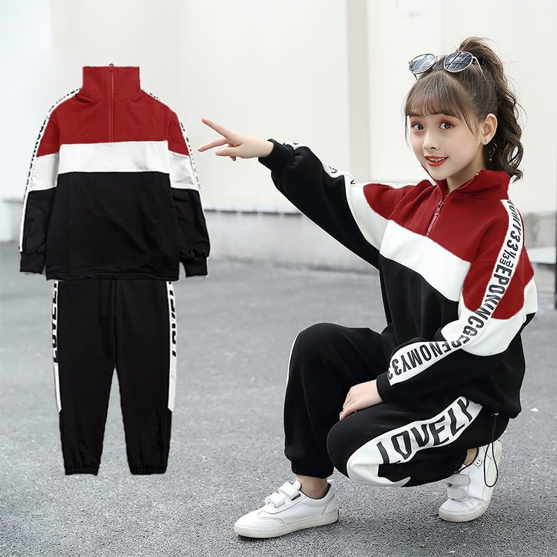 Guochao Li Ning co-branded girls' casual college style suit 2022 spring and autumn new Korean version of the big boy's foreign style net red