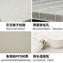 Air conditioner outdoor unit water tray with drain pipe S plastic universal outdoor drip tray sink central air conditioner outdoor unit