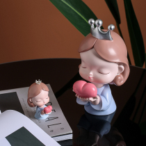 Creative ornaments beautiful cute cartoon girl ornaments home office desktop decorations children piggy bank