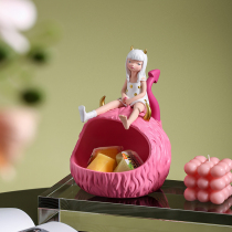 Light luxury creative ornaments demon girl series Nordic office living room bedroom bedside table porch storage candy