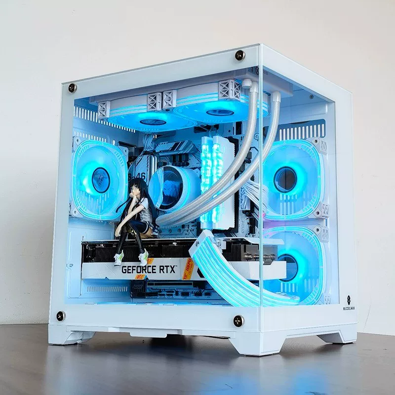 Sea view room lone brave mini case настольный компьютер главный корпус стеклянная сторона прозрачная 240 водяное охлаждение MATX плата