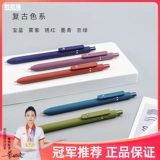 Высококачественная гелевая ручка в стиле ретро, ​​кисть для вопросов, черная ручка, принадлежности для учебы, низкий центр тяжести, пилотный пишущий пресс-сердечник