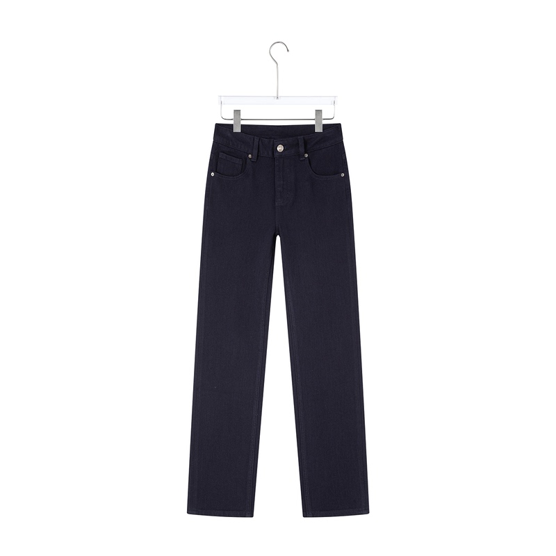 King Heilian Duo Four-Way Stretch Autumn and Winter Women's Slim Straight Cropped Cigarette Jeans 932 King Heilian Duo Four-Way Stretch Autumn and Winter Women's Slim Straight Cropped Cigarette Jeans 932