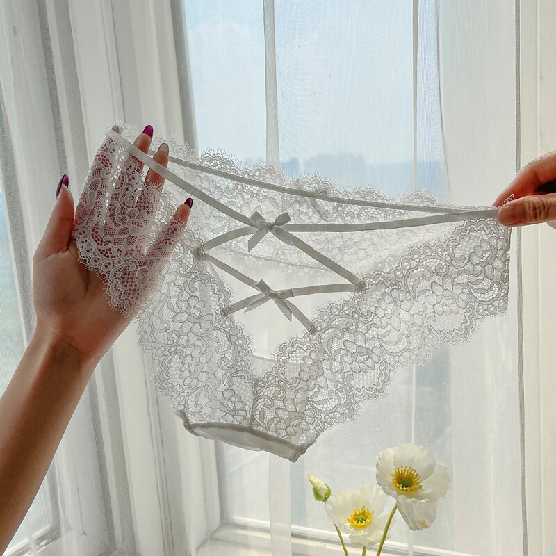 Victoria Underwear for Women 2026 New Summer Thin Style Sexy Pure Desire Lace Women's Low-Waist Cut Out Triangle Shorts