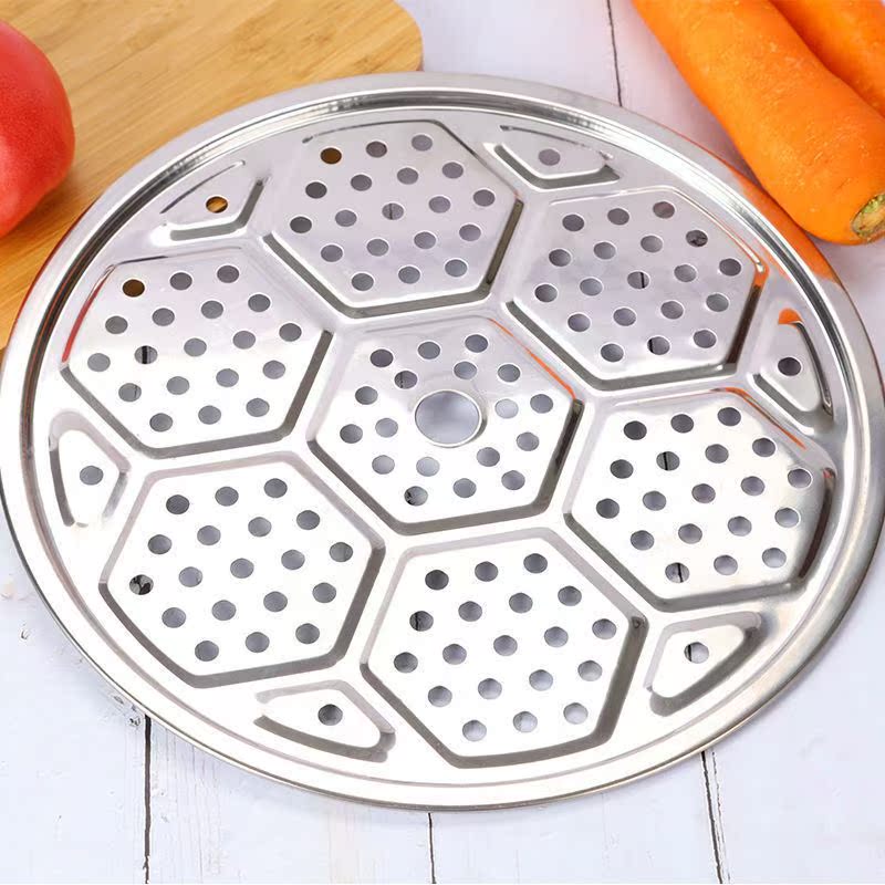 Stainless Steel Transpire Steam Shelf Steamed Tray Steam Cage Kitchenette Domestic Water-Stop Steam Cage Sheet Frying Pan Steamed Buns Steamed Buns