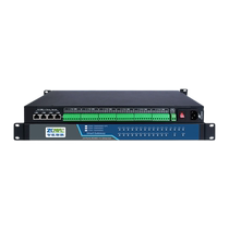 (Intelligent embedded Internet of Things) 24-channel RS485 serial port server to Ethernet multi-serial port to network port communication modbus tcp rtu communication module rack-mounted gateway