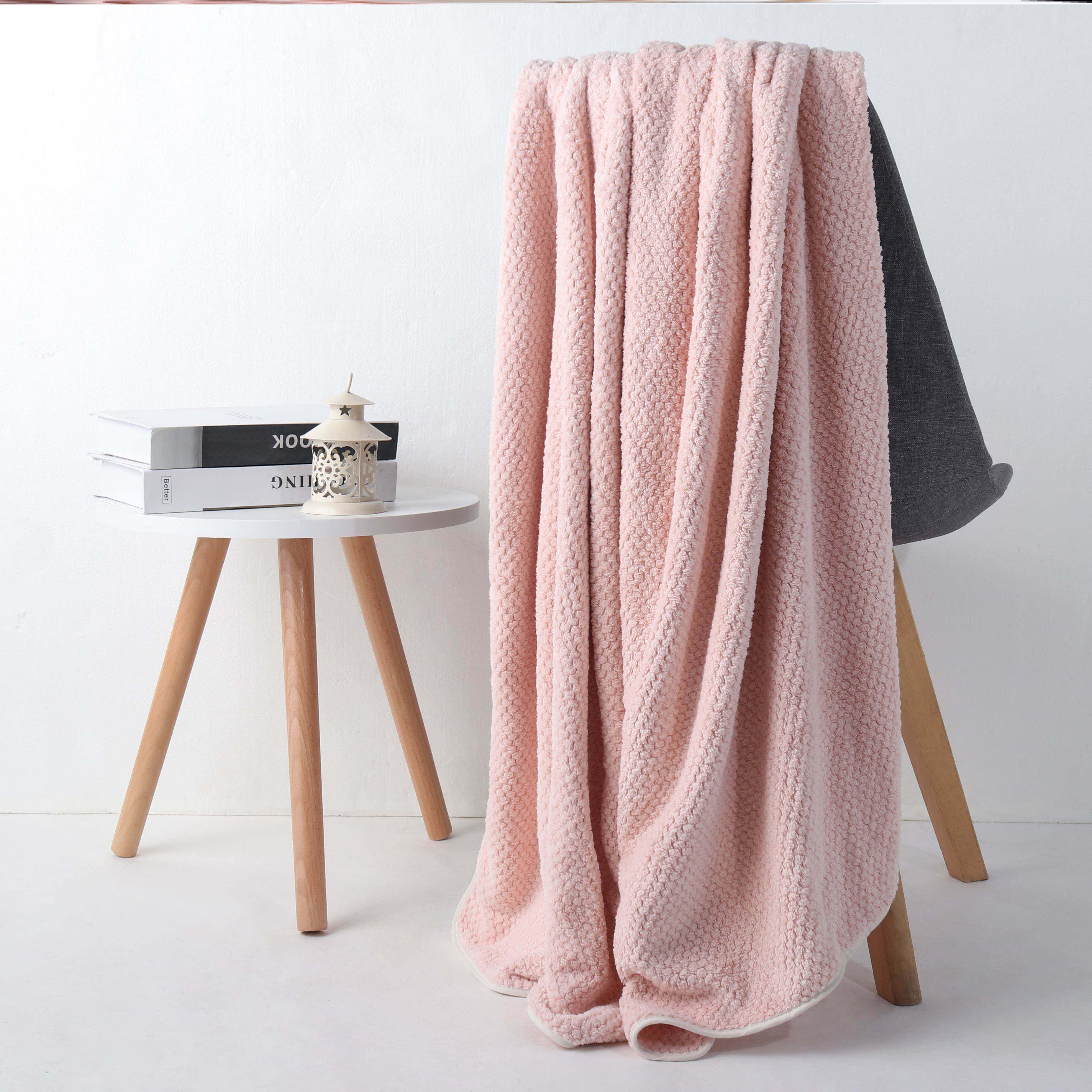 ins pineapple grid absorbent quick-drying bath towel adult bath towel set women's home bathrobe cotton large wrap