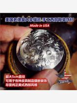 Made in USA American Western Saddle Silver Jewelry Montana Western Saddle Head Nail Large Saddle Nail Leather Decoration Nail