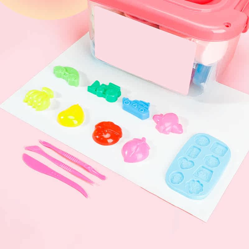 Color mud non-toxic children's food grade kindergarten DIY handmade puzzle plasticine material package clay suit works