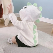 Baby sunscreen baby Summer thin children Air conditioning Shirt 2022 new male and female child cute dinosaur jacket tide