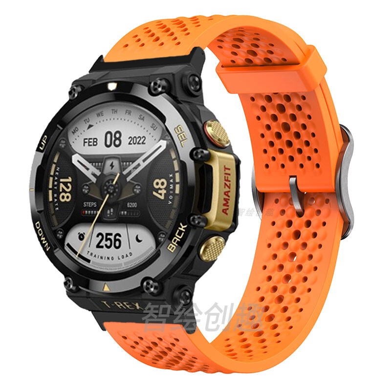 Suitable for Huami T-Rex3 Silicone Strap Amazfit Tyrannosaurus Rex T-Rex 2/Pro New Liquid Silicone Strap T-Rex-Ultra Breathable Hole Wristband A2169 Sports Bracelet Suitable for Huami T-Rex3 Silicone Strap Amazfit Tyrannosaurus Rex T-Rex 2/Pro New Liquid Silicone Strap T-Rex-Ultra Breathable Hole Wristband A2169 Sports Bracelet