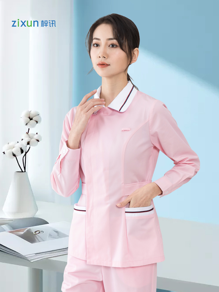 Nurse clothing short-sleeved women's summer long-sleeved short split suit oral dentistry beauty salon overalls two-piece set