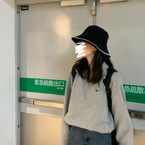 Japanese gp big brim fisherman hat female fashion tide all-match sunscreen sunscreen anti-ultraviolet sun hat summer