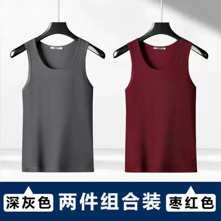 Летняя тонкая шелковая футболка с круглым воротом без рукавов, slim fit