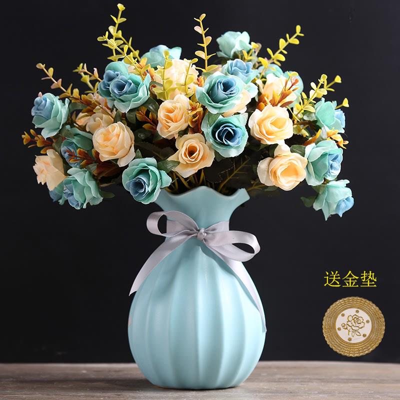 Minimalist Ceramic Vase Creative Fashion Simple Modern Living Room Dining Table Tv Cabinet Dried Flower Flower Arrangement Ornament