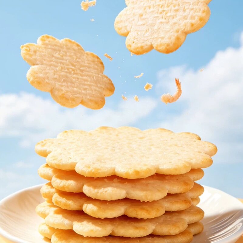 巧玲珑鲜虾饼儿童零食休闲食品小吃网红雪饼膨化超划算办公室零食