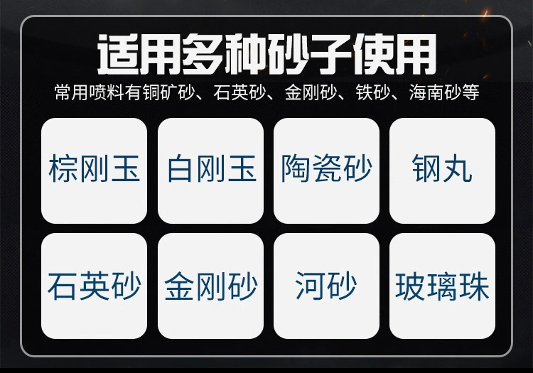 Súng phun cát cầm tay máy phun cát loại bỏ rỉ sét nhỏ khí nén áp suất cao xe máy cải tạo khuôn di động phun cát loại bỏ rỉ sét súng