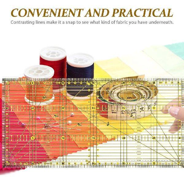 Hem Ruler Quilting Rulers Sewing Tool Acrylic Quilters