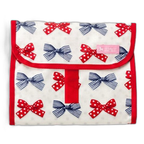 ColorfulCandyStyle Diaper Bag B1404400 Polka Dot Stripe Bow Ivory