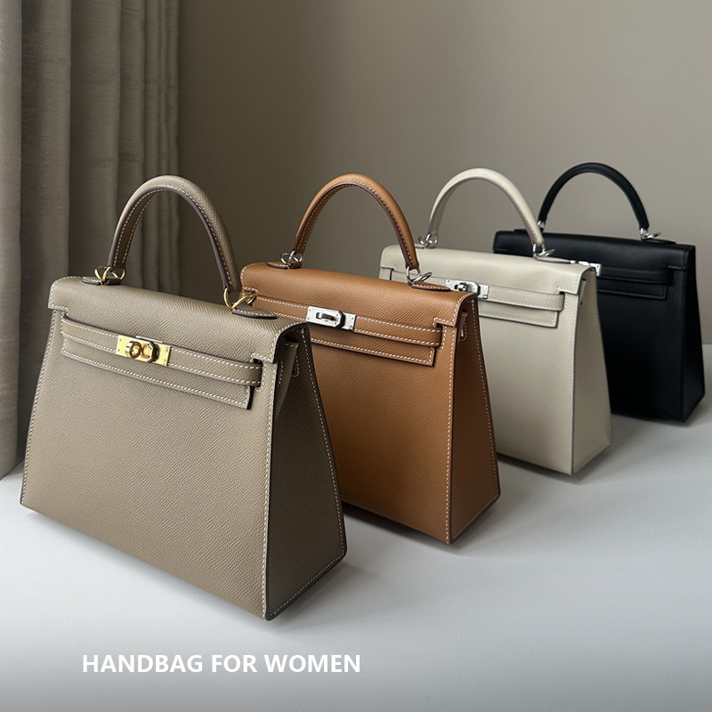 Первый слой воловьей кожи второго поколения Kelly bag female 2025 новая портативная женская сумка для поездок на работу кожаная повседневная сумка-мессенджер Kelly