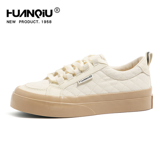 Global niche canvas shoes for women 2024 spring and summer new versatile white shoes for women classic shoes women's casual sneakers