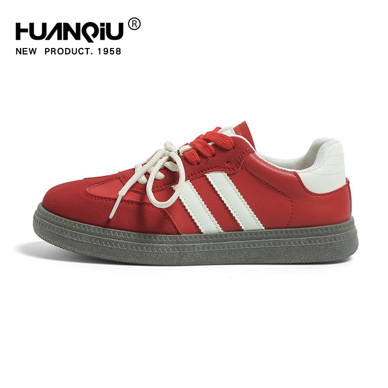 2026夏季必备！红色厚底德训鞋女款如何选才时髦耐穿？