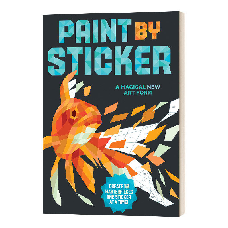English Original Version Paint by Sticker Sticker Album Paperback English Edition Imported English Original Book