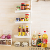Dingtien kitchen corner shelf 3-layer retractable tripod non-perforated corner shelf spice rack