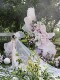Pink Forest-Style Outdoor Wedding Atmosphere Arrangement, High-End Floral Art, Artificial Flowers, Floor-Standing Ornaments, Beautiful Display and Landscaping Decorations