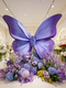 Giant Butterfly Decorations, Monet Garden Artificial Flowers, Fake Flowers for Landscaping, Popular Photo Spots, Floral Art Floor-Standing Ornaments, Landscape Decorations