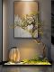 Simulated Welcoming Pine Trees, Chinese-Style Dry Landscape Landscaping, Indoor Corner Fake Trees under Stairs, Hotel Entrance Landscape Decoration