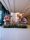 Artificial Flower Paper Art Fake Flower Floor-Standing Scene Arrangement with a High-End Atmosphere, Decorative Fake Floral Arrangement, Realistic Landscaping Ornament