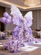 Artificial Floral Art Hotel Birthday Purple Butterfly Scene Decoration Landscape High-End Light Luxury Floor-Standing Ornaments