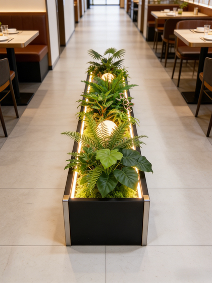 High-End Simulated Artificial Green Plants for Interior Decoration, Luxurious and Realistic Floor-Standing Plant Displays