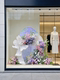 Clothing Store Window Decoration with Spring Atmosphere, Artificial Flower Arrangements, Light Luxury High-End Monet Garden Floor-Standing Ornaments