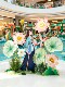 Artificial Lotus Flowers and Leaves for Floor Arrangement, New Style for Dragon Boat Festival Atmosphere, Commercial Space Decoration, and Display Ornaments