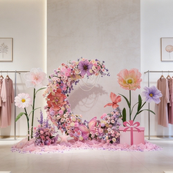 Clothing Store Scene Decoration, Shopping Mall Display, Artificial Flowers, Fake Flower Arches, Event Site Setup