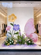 March 8Th Women's Day Shop Window Decoration Scene Setup Paper Art Flowers Butterfly Popular Photo Spot Spring Beauty Display