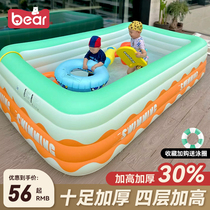 Childrens inflatable swimming pool home thickened baby large family pool outdoor adult paddling pool childrens toys
