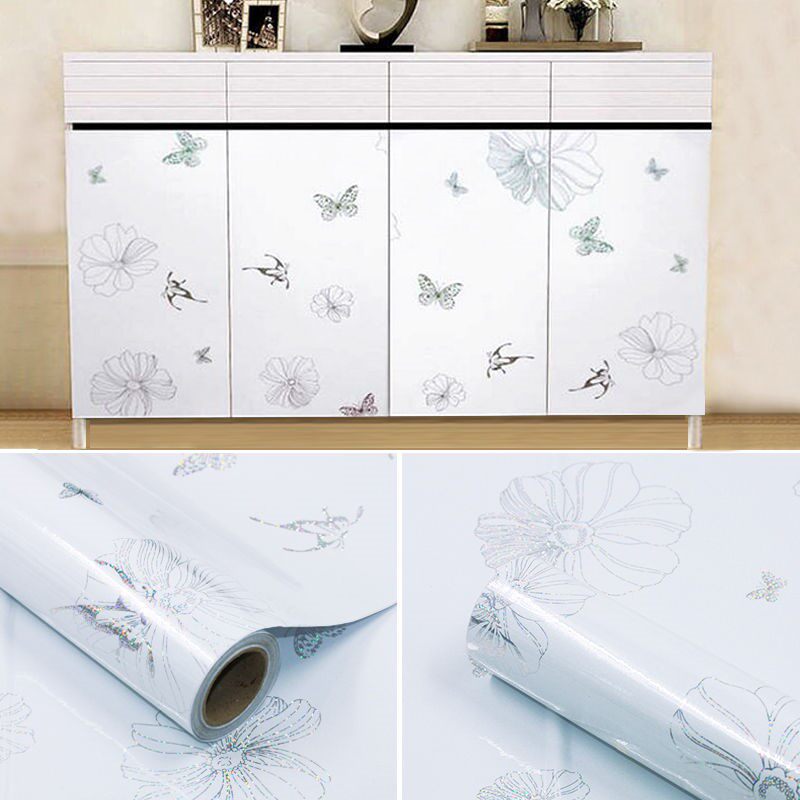 Old home Furniture Renovated Kitchen Anti-Oil Stickers Overall Cupboard Stickers Hearth Renovated Fridge Stickler Deco waterproof wallpaper Self-adhesive