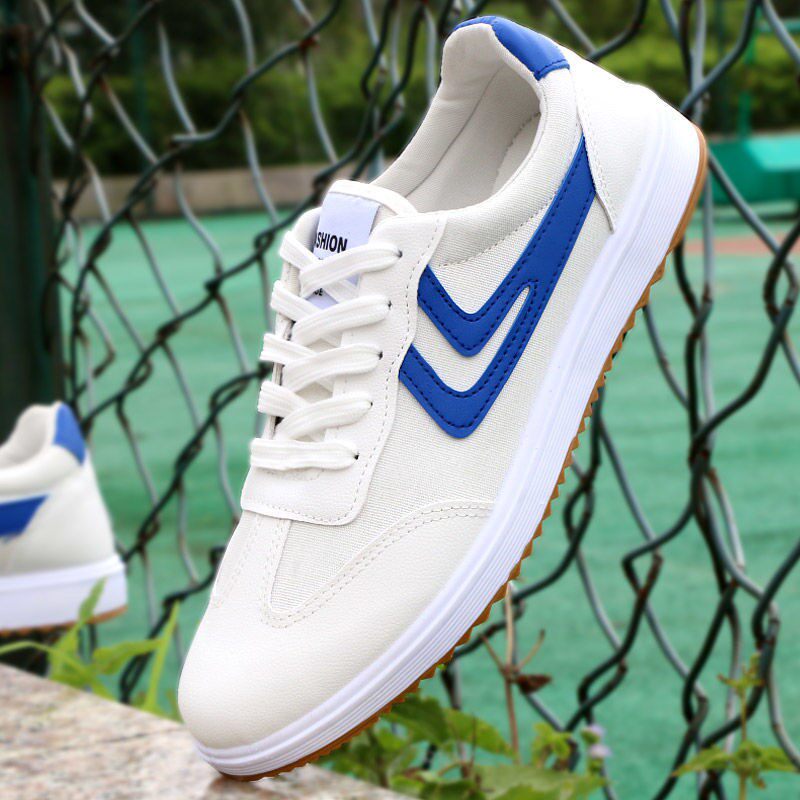 Oxford Bottom Small White Shoes Spring Autumn Low Help Canvas Han Edition Tide Students Casual Men's Shoes Breathable Men's Board Shoes Spring And Autumn