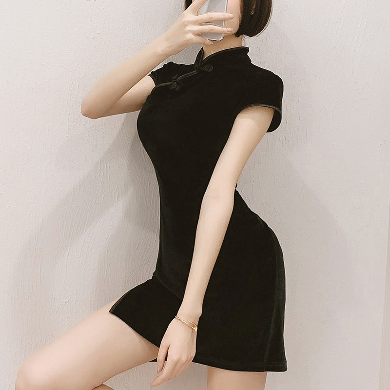 Sexy Spice Inner Clothes Small Chest Transparent Passion Sleeping Clothing Sexual Anecdotic Uniform Teasing Cheongsam Perspective Seductive Seductive Suit