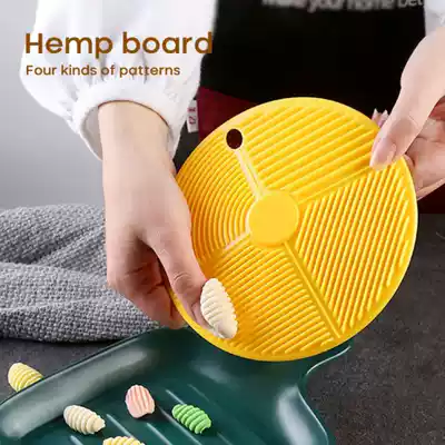 Gnocchi Pasta Plate Spiral Noodle Tool Wooden Butter Table S