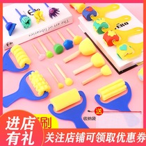 Sponge painting brush painting childrens seal brush paint roller roller kindergarten graffiti tool painting early education brush