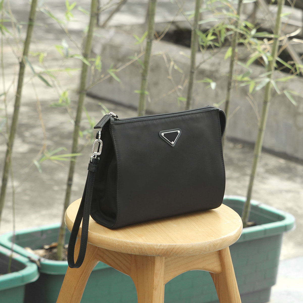 Nylon hand bag men's fashion clutch bag simple and light portable nanshi clutch bag cosmetic bag 2NE789